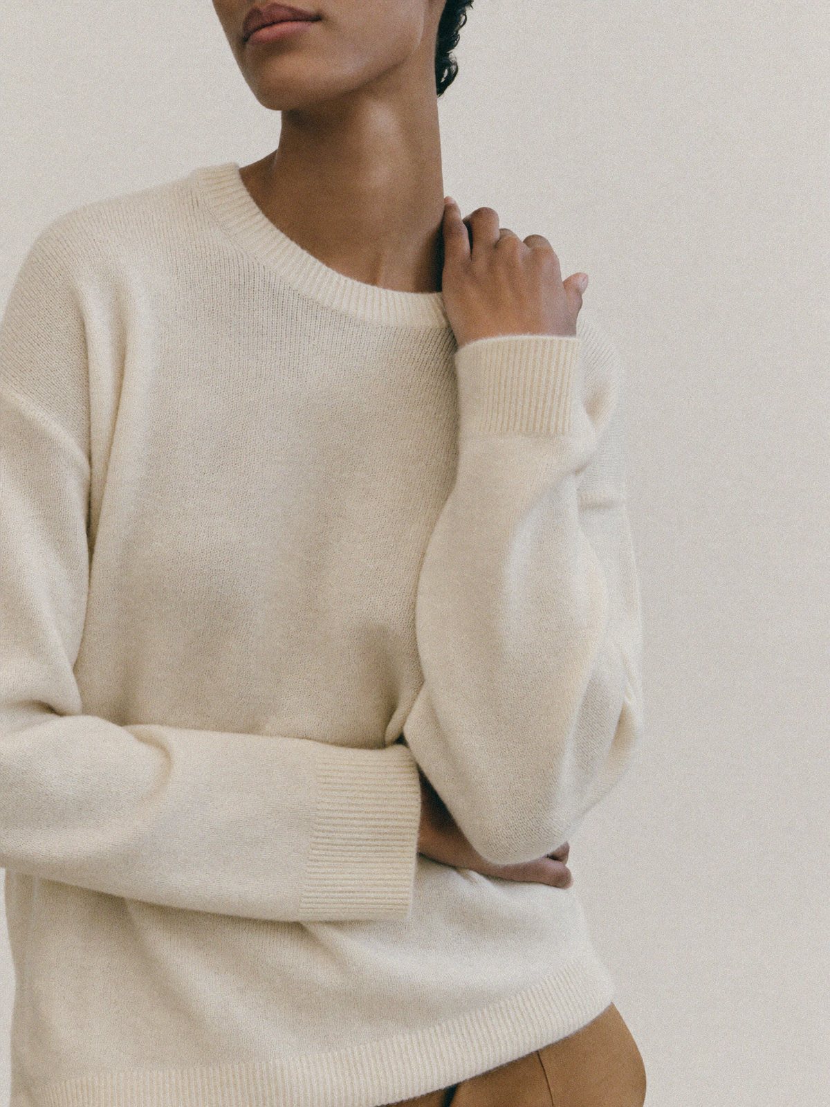 Le Pull Cachemire — Crème